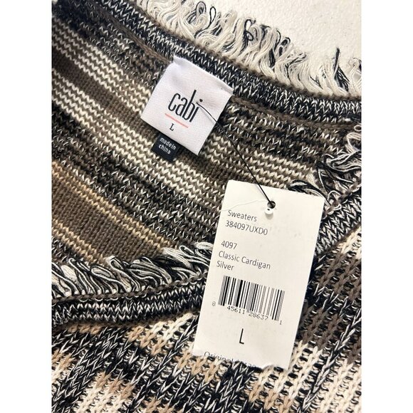 NWT Cabi Classic Cardigan 4097 100% Cotton Sweater Size Large - Picture 5 of 6